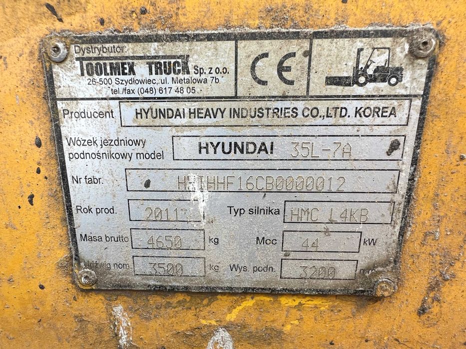 Hyundai 35L-7A 3.5 тон ГАЗ Погрузчик Погружчик Погрущик Навантажувач