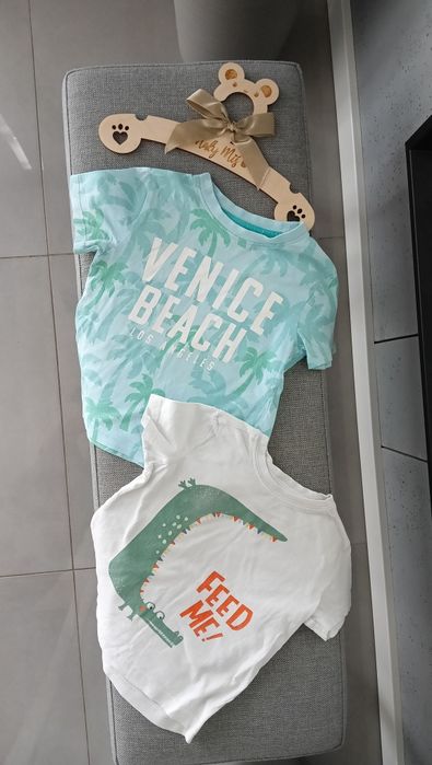 2 szt. Koszulki letnie t-shirt chłopiec r.98