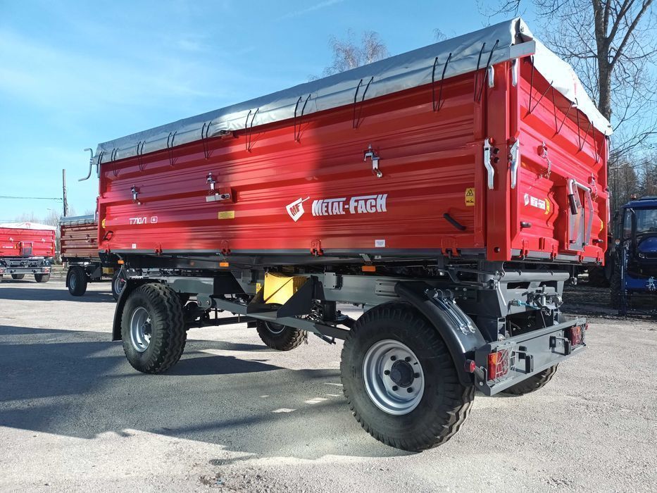 Przyczepa rolnicza dwuosiowa T710 6t lub 8t METAL-FACH