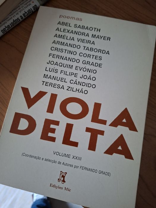 Viola Delta (volume XXIII) Edições MIC poesia Fernando Grade