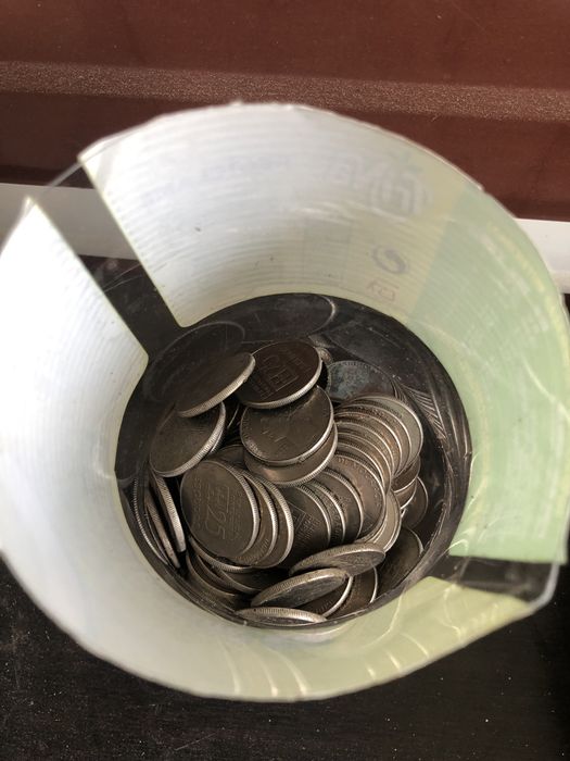 Lote de 60 quilos de moedas diversas
