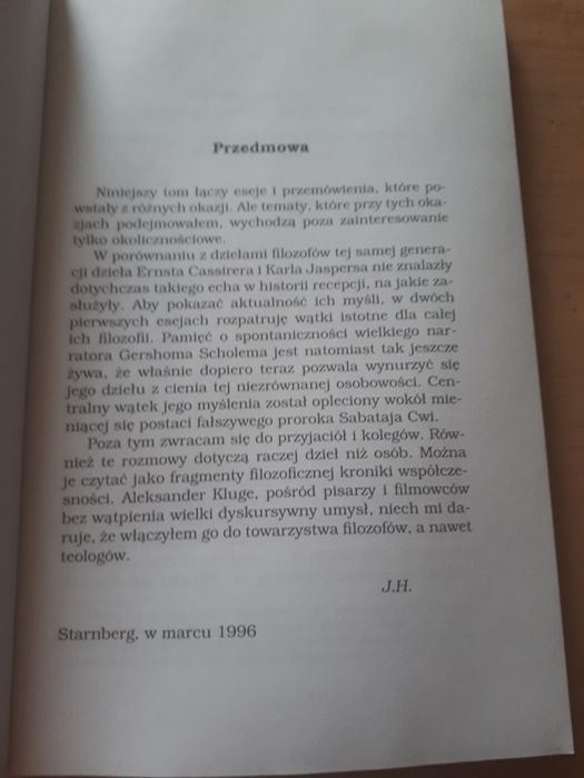 J. Habermas - Od wrażenia zmysłowego do symbolicznego wyrazu TERMINUS