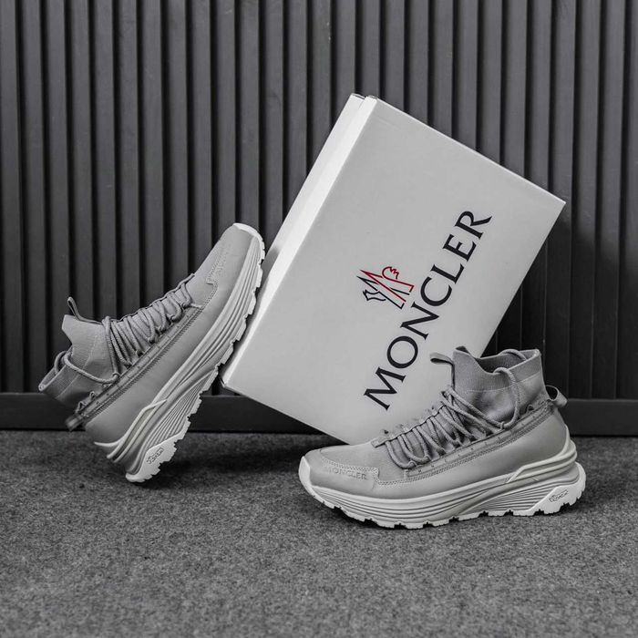 Кросівки Moncler Monte Runner Grey | кроси Монклер Монте Раннер сірі