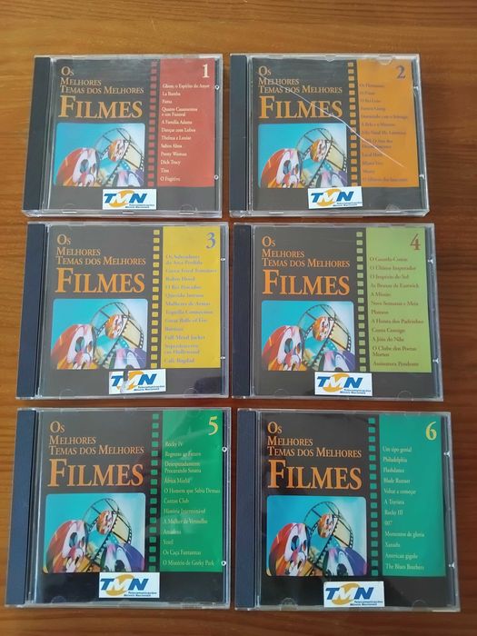 Conjunto 6 CDs - Temas de filmes