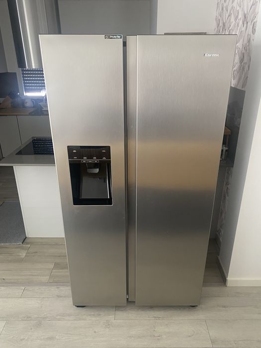 Frigorífico Americano HISENSE  (178cm - 489L - Inox) - Ler Descrição