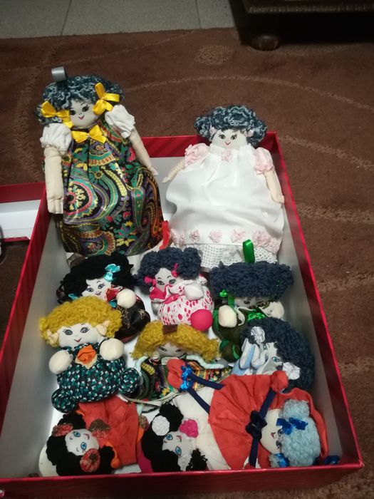 Presentes de Natal - Bonequinhas de pano/trapos