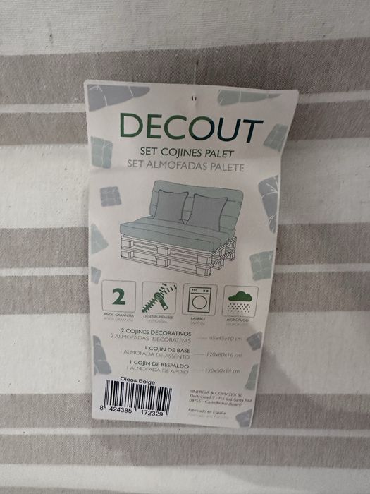 Colchoes de paletes bege