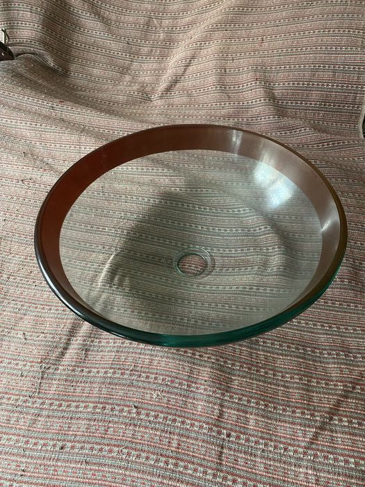 Скляна раковина з стільницею