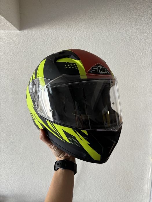 Capacete mota SMK (usado 3x)