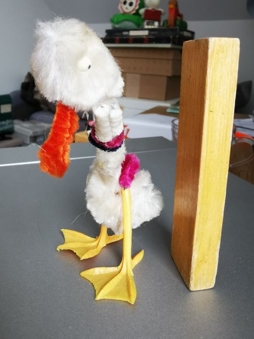 stara zabawka figurka GĘŚ