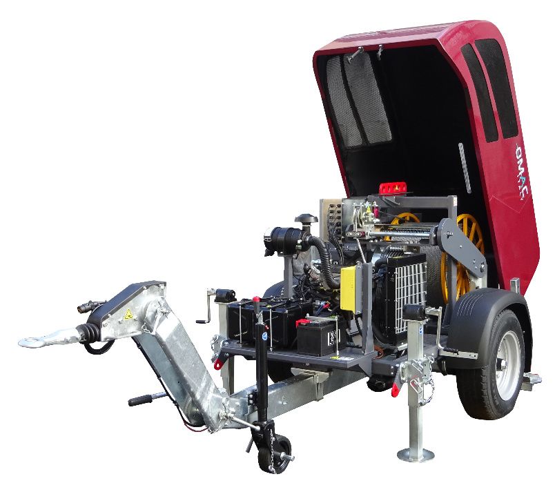 Wciągarka linowa do kabli, kablówka 5 ton OMAC UP50 z rejestratorem