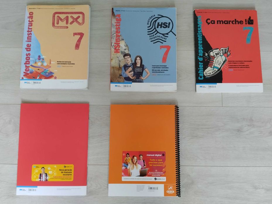 Livros de atividades/fichas 7ºano