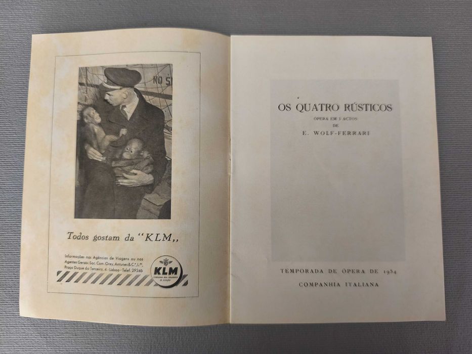 OS QUATRO RÚSTICOS - E. Wolf Ferrari 
Progr e argumen
Ópera S. Carlos