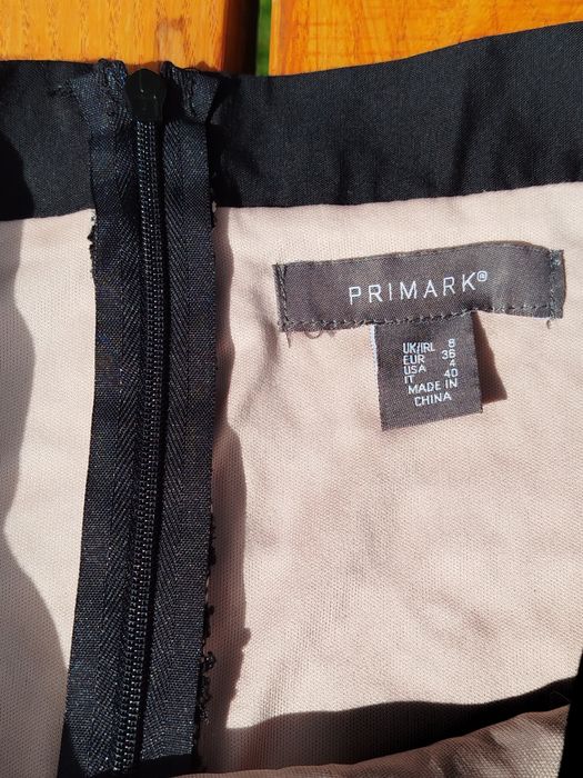 Nowa spódnica ołówkowa z czarnej koronki Primark S 36