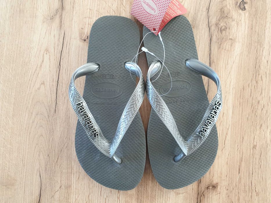 Nowe klapki basenowe, japonki Havaianas, rozmiar 35/36