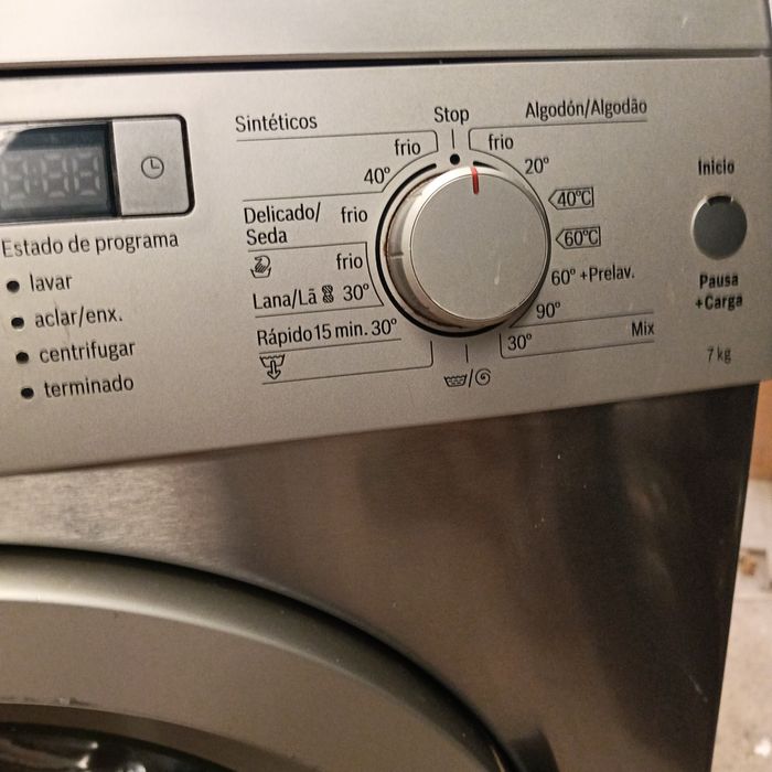 Entrega garantia máquina de roupa Bosch 8kg inox
