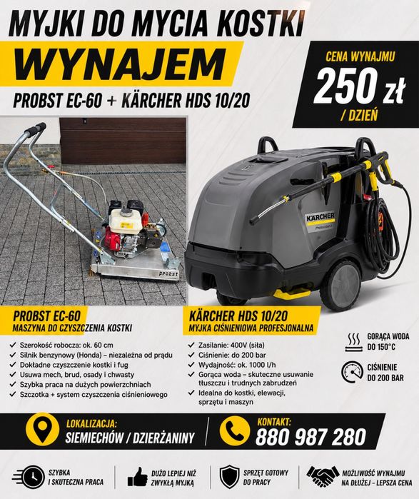 Wynajem  zageszczarki Wacker Neuson DPU 6555 HE 500 kg