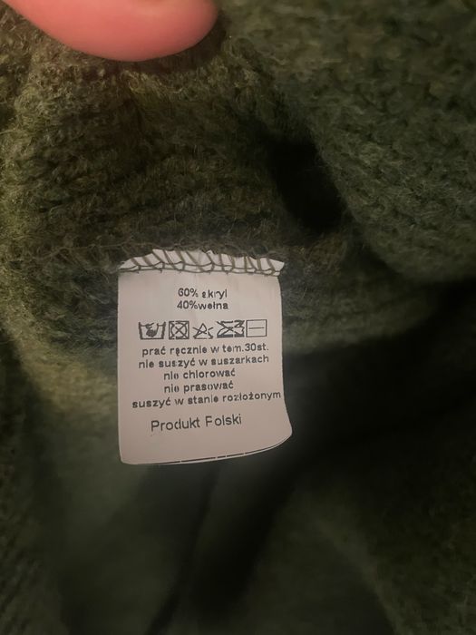 Kardigan sweter Me Gusta butelkowa zielen