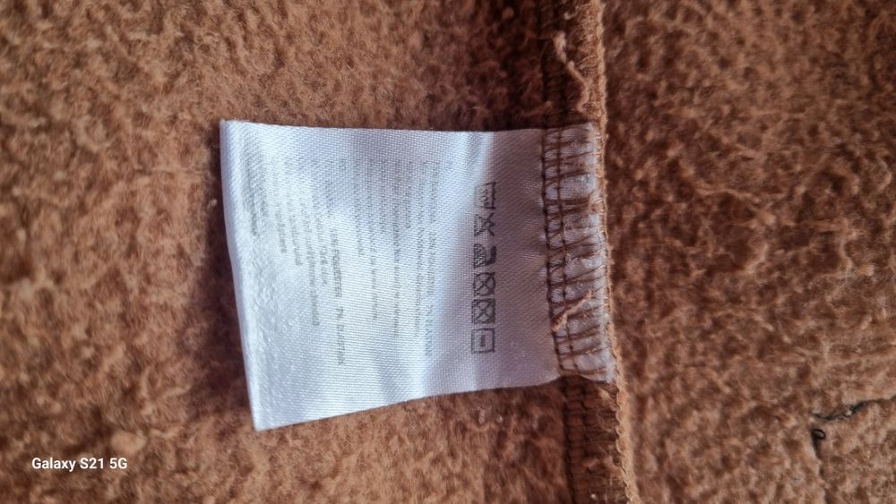 Ocieplany komplet dresowy damski The Besson z metki XL/42jasnobrązowy/camel.