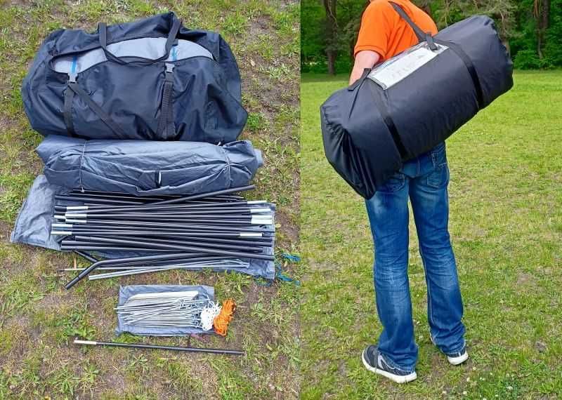 Namiot Open Air Dolomiti 6 osobowy 2 sypialnie pełna podłoga