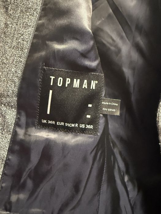 Серый костюм Topman