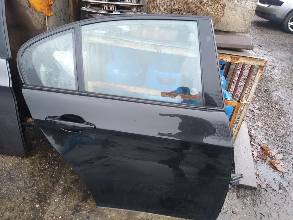 Drzwi prawe tył BMW E90 czarne szare