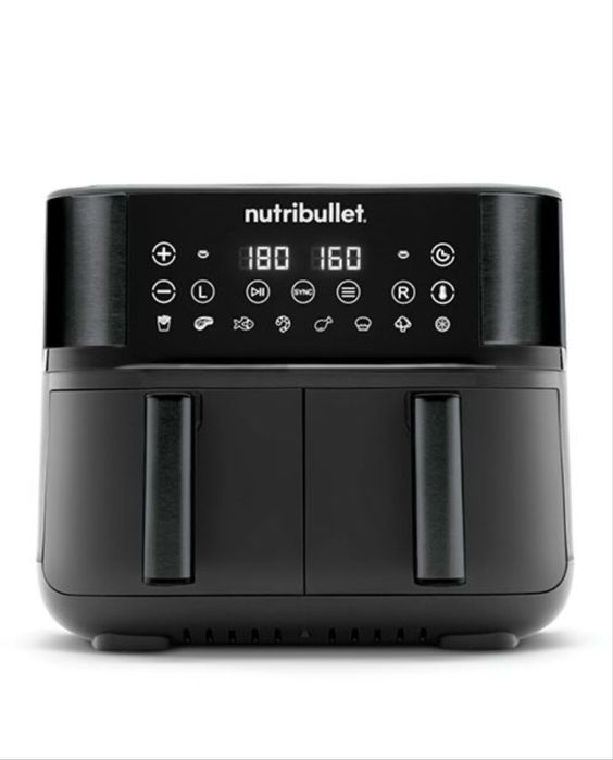 Fritadeira sem Óleo AirFryer Nutribullet NBA081B 8L - Preta