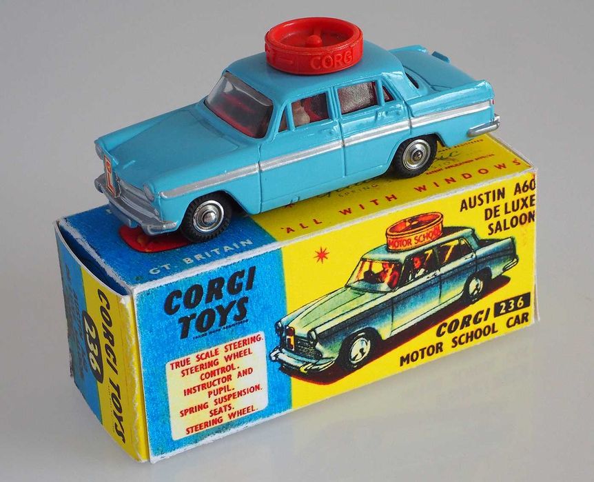 CORGI TOYS #236 Austin A60 De Luxe Saloon - Motor School Car"