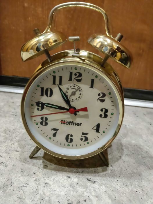 Zegar Budzik Kolekcjonerski marki Hoffner PRL