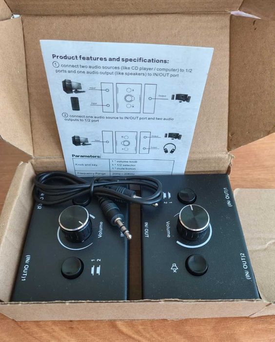 Przełącznik audio stereo