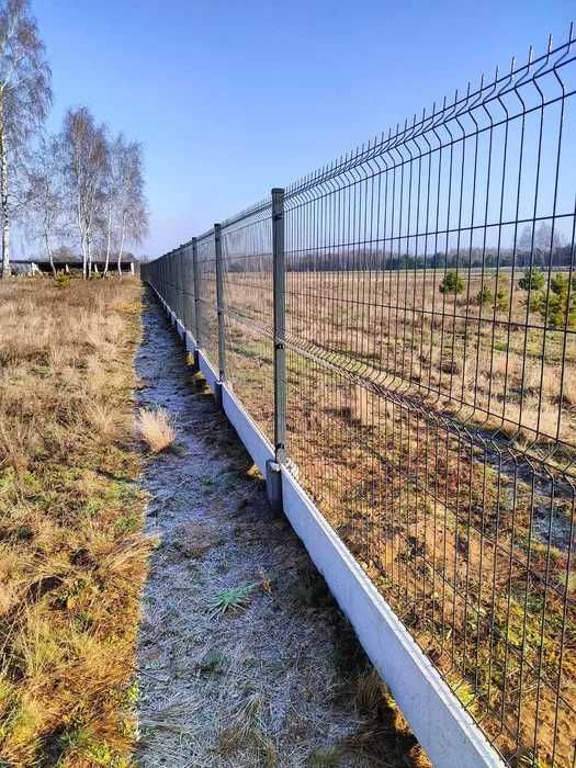 Najtaniej Ogrodzenie Panelowe ZESTAWY panel 3D słupek obejmy KOMPLET