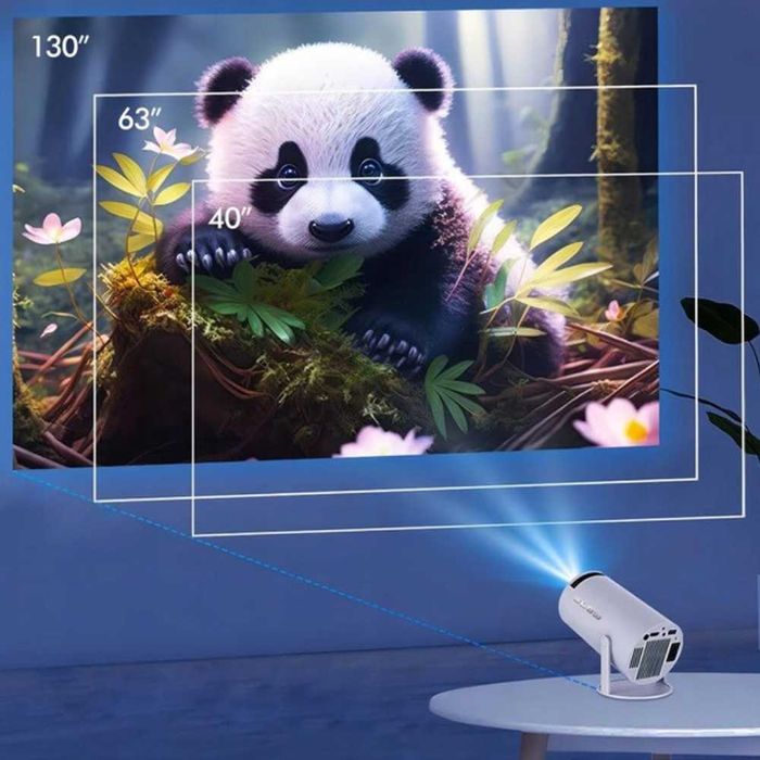 PROJEKTOR przenośny RZUTNIK obrotowy ANDROID - smart TV wifi FULL HD