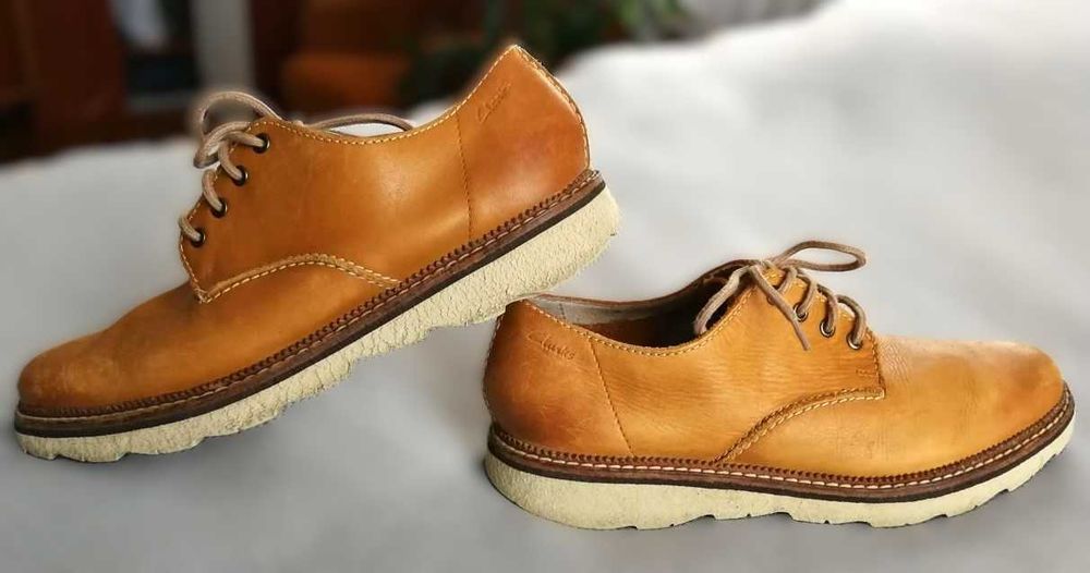 Чоловіче шкіряне взуття Clarks Active Air Оригінал Оксфорд