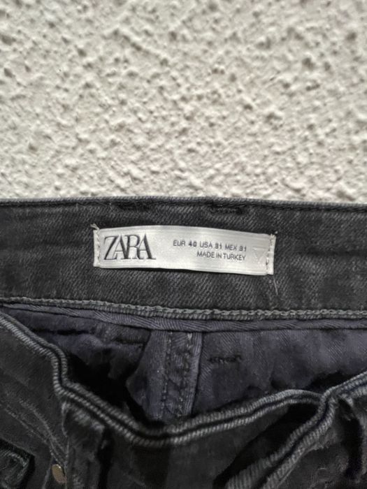 Calças ganga preta Zara