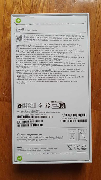 iPhone 16 novo/selado