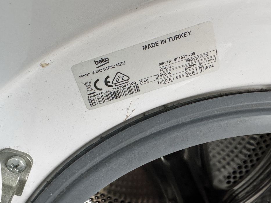 Pralka Beko Model  Wmo 51032 meu  a+++ 5kg 1000 obr