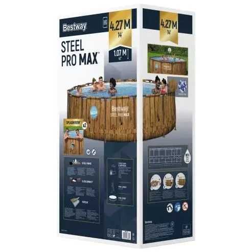 Басейн каркасний Bestway 561JM (427*107 см)+сходи+фільтр-насос+тент