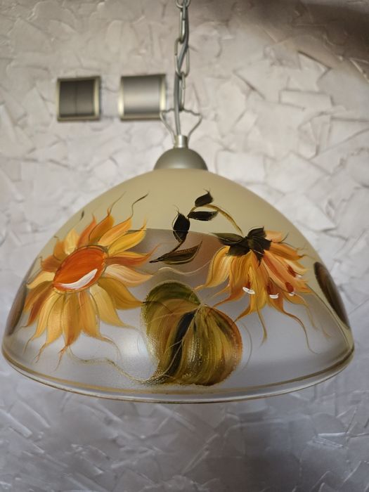 Lampa do kuchni malowany klosz