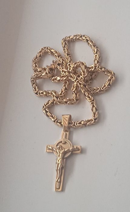 Łańcuszek złoty królewski 585.