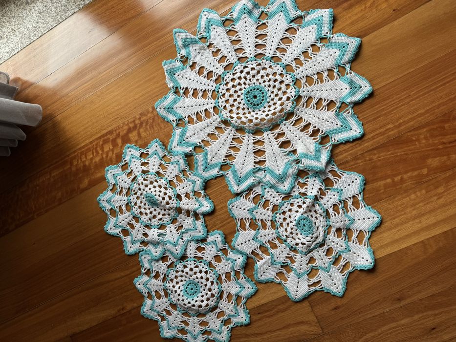 Toalhas de decoração de mesa cozinha croché