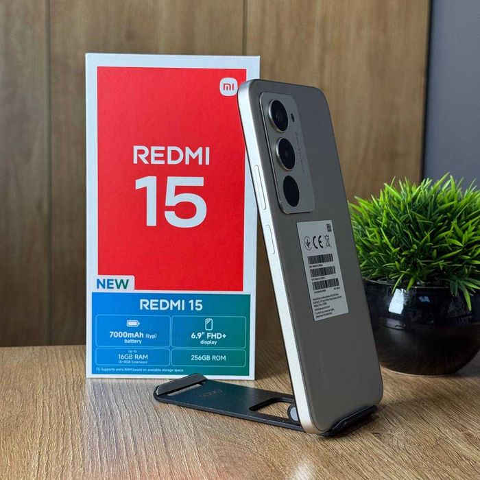 НОВИЙ Телефон Xiaomi Redmi 15 8/256 Titan Gray 7000мАh Купити Смартфон
