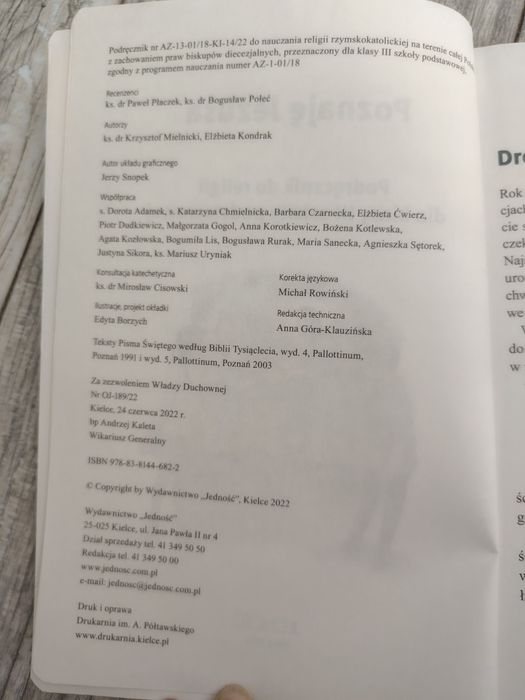Poznaję Jezusa podręcznik do religii klasa 3