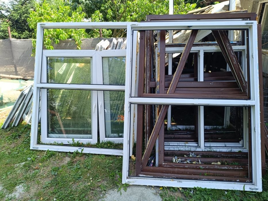 Okna z demontażu różne wymiary