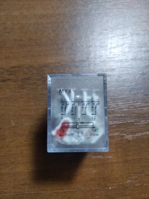 Реле електромеханічне (MY4) з індикацією 3А 12V DC