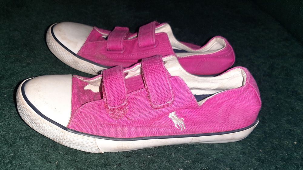 r. 32 Ralph Lauren Różowe Trampki na rzepy