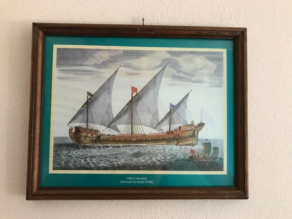 Quadros barcos históricos (4 quadros)