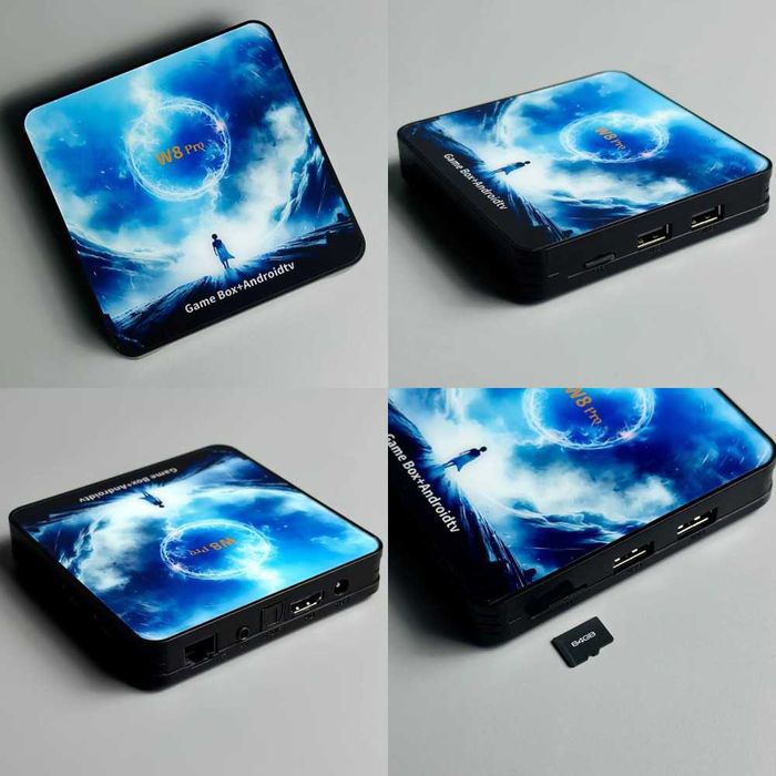 Smart TV+Game Box W8 PRO 8K (8GB, 128GB, WIFI 2.4, 5G, Android 14.0)