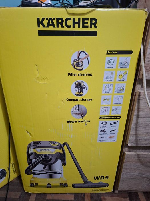 Aspirador po/agua karcher WD5