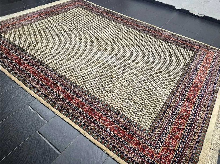 Enorme Tapete Persa SAROUGH MIR - 345cm x 250cm - Lã s/Algodão