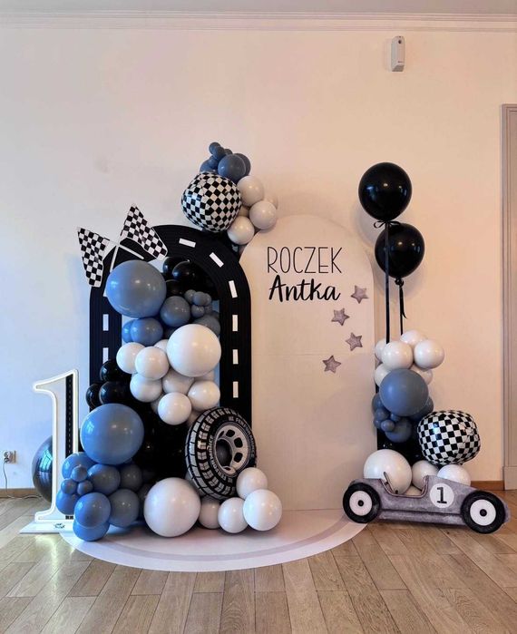 Dekoracje balonowe ścianki balonowe Dekoracje Chrzest Komunia Urodziny